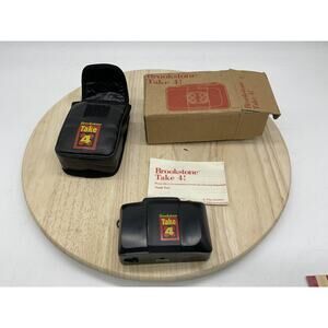 Vintage Brookstone Take 4 35mm Quad Lens Sequential Toy Film Camera Boxed Case